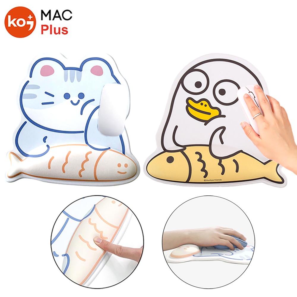 Miếng Lót Chuột Có Đệm Tay Laptop PC Họa Tiết Hình Thú Cute Siêu Êm