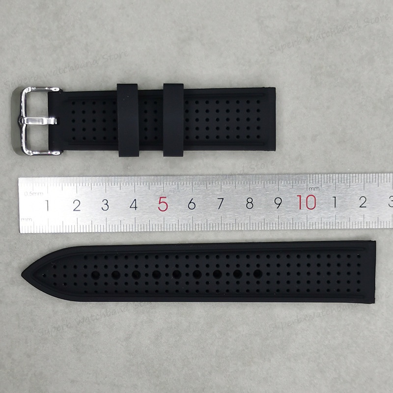 Dây Cao Su Silicon Mềm Thoáng Khí Chống Nước Nhiều Màu 20mm 22mm 24mm Cho Đồng Hồ seiko srp777j1