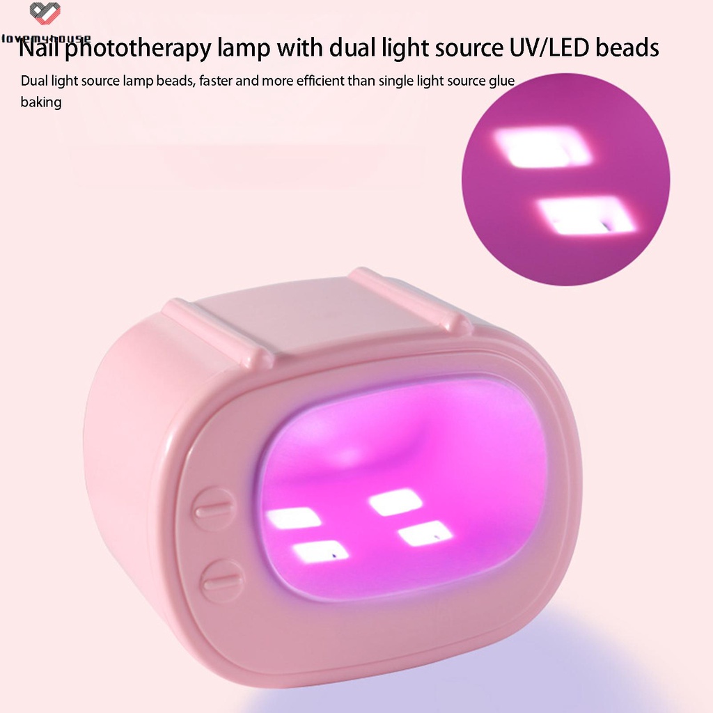 Đèn led uv / led 2 Chế Độ Sáng Giúp Tiết Kiệm Không Gian Cho Móng