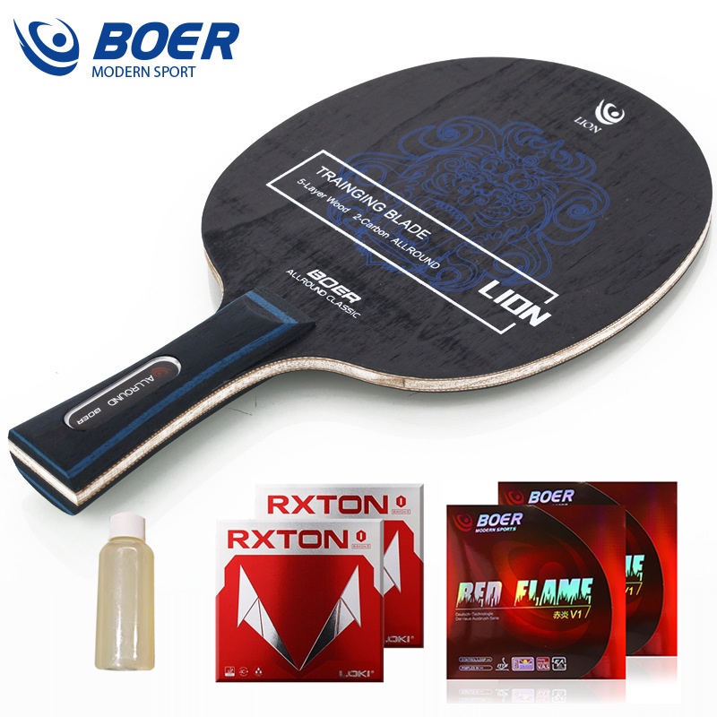 Vợt Đánh Bóng Bàn 7 Lớp Cán Dài Bằng carbon Chất Lượng Cao