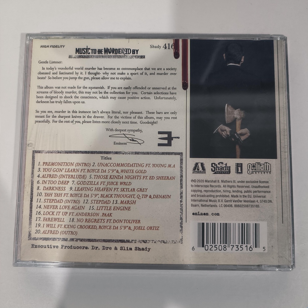 Album Ảnh eminem 2020 cd album m04 c11