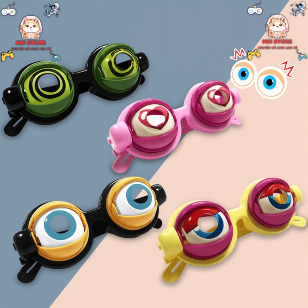 🌟 Đồ chơi mắt kính ngộ nghĩnh nhựa mắt lồi sáng tạo vui nhộn thời trang, noel, giáng sinh, halowen 🌟