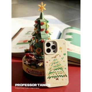 Ốp Điện Thoại Lúa Mì Hình Cây Thông Noel Cho iphone7 7plus 8 8plus xs xr 11 12 13 14 15 pro plus promax