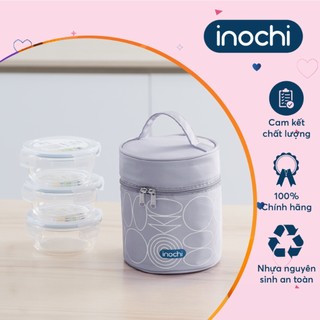 Bộ hộp thuỷ tinh Nikko kèm túi giữ nhiệt Yoshino - Inochi
