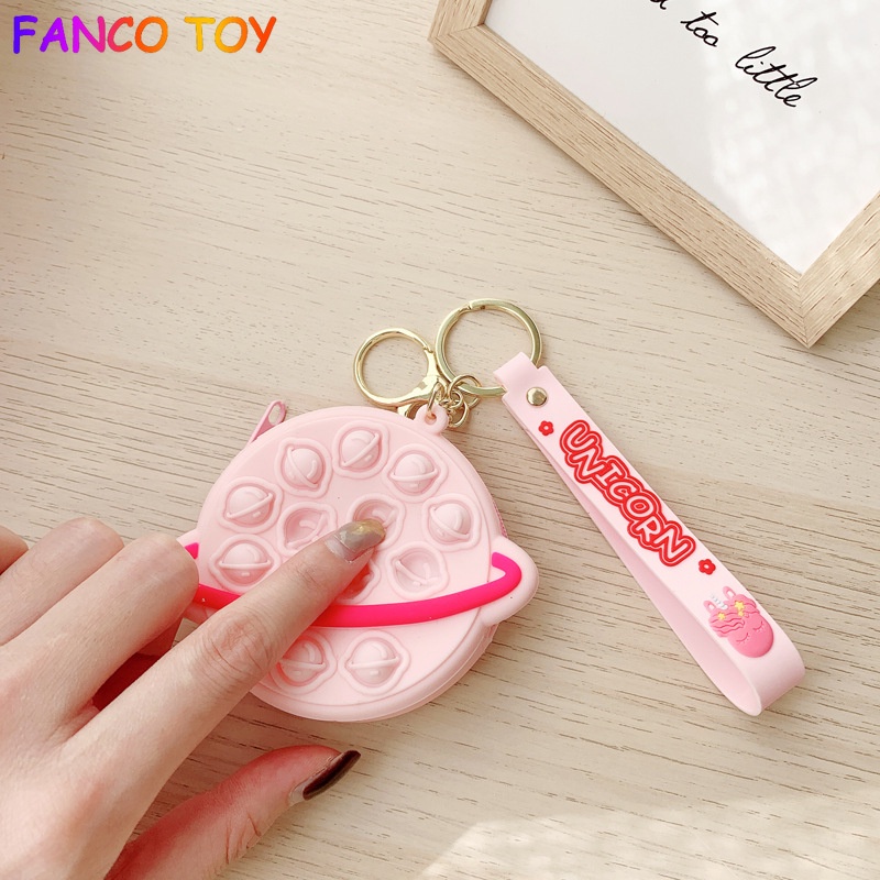 Y91 Ví Tiền Xu mini Chính Hãng Có Dây Đeo Vai Dạng Móc Khóa Cảm Biến Đơn Giản Cho Trẻ Em