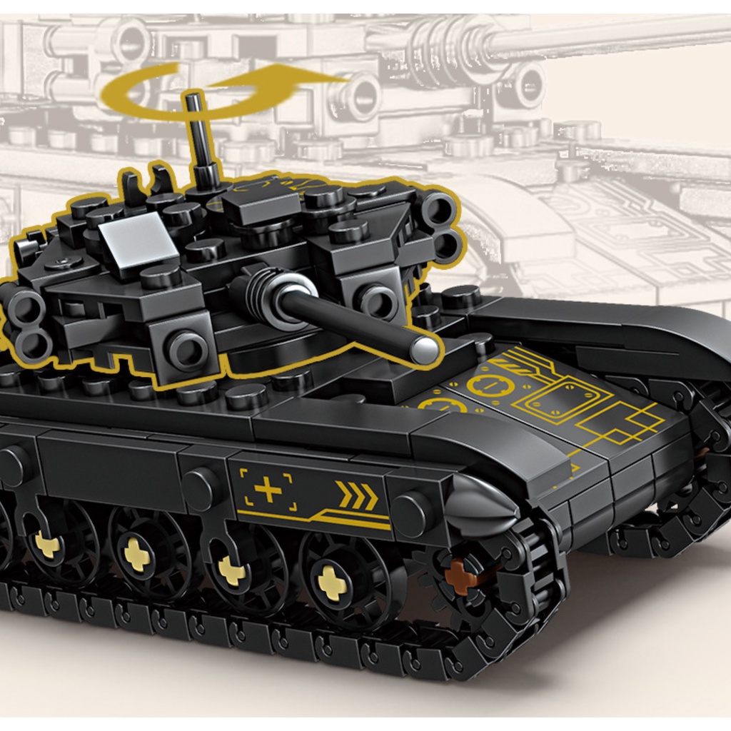 Set 1134 Mô Hình Xe Tăng moc 4 Trong 1 t90 leclerc m1a2 challenger 2 mammoth Tự Lắp Ráp Độc Đáo Mới