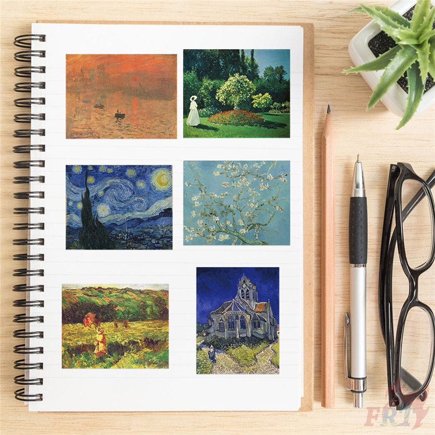 100Pcs/Set ❉ Famous Oil Painting . Art Gallery Series 01 Stickers ❉ Waterproof DIY Fashion Decals Doodle Stickers