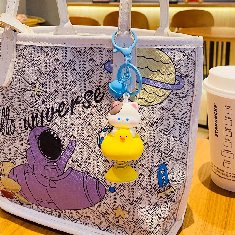 Hoạt Hình Móc Khóa Lắc Tạo Hình Thú Cưng Dễ Thương