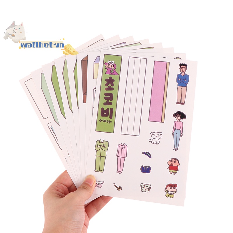 > New Kawaii Shin xiaoxin Trò Chơi Dán Sách Yên Tĩnh diy Vui Nhộn Làm Quà Tặng Cho Bé Gái