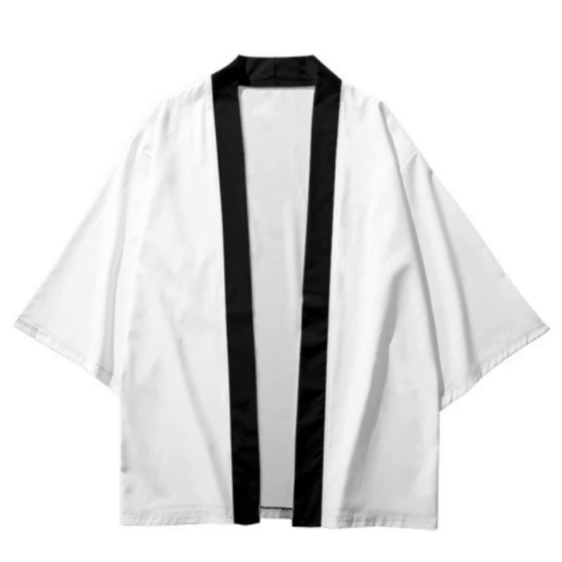 Áo Khoác kimono Màu Trơn Phong Cách samurai Nhật Bản Đường Phố Cho Nam Nữ yukata Châu Á