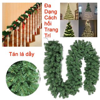  Dây Thông Noel Dài 2m7 Tán Lá Dày Trang Trí Giáng Sinh Lung Linh Đa Dạng Phong Cách Phối Với Các Đồ Trang Trí Khác 