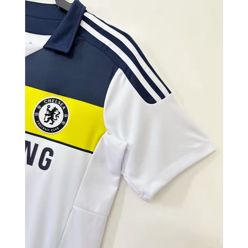 Áo Bóng Đá Ngắn Tay Đội chelsea 2 Mùa Giải 2011-12 Mau Khô Size s-Xl