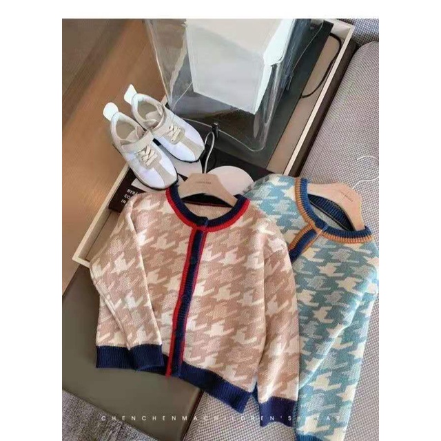 Áo Khoác Len Dệt Kim Phong Cách Thời Trang Xuân Thu Mới Dành Cho Bé Trai