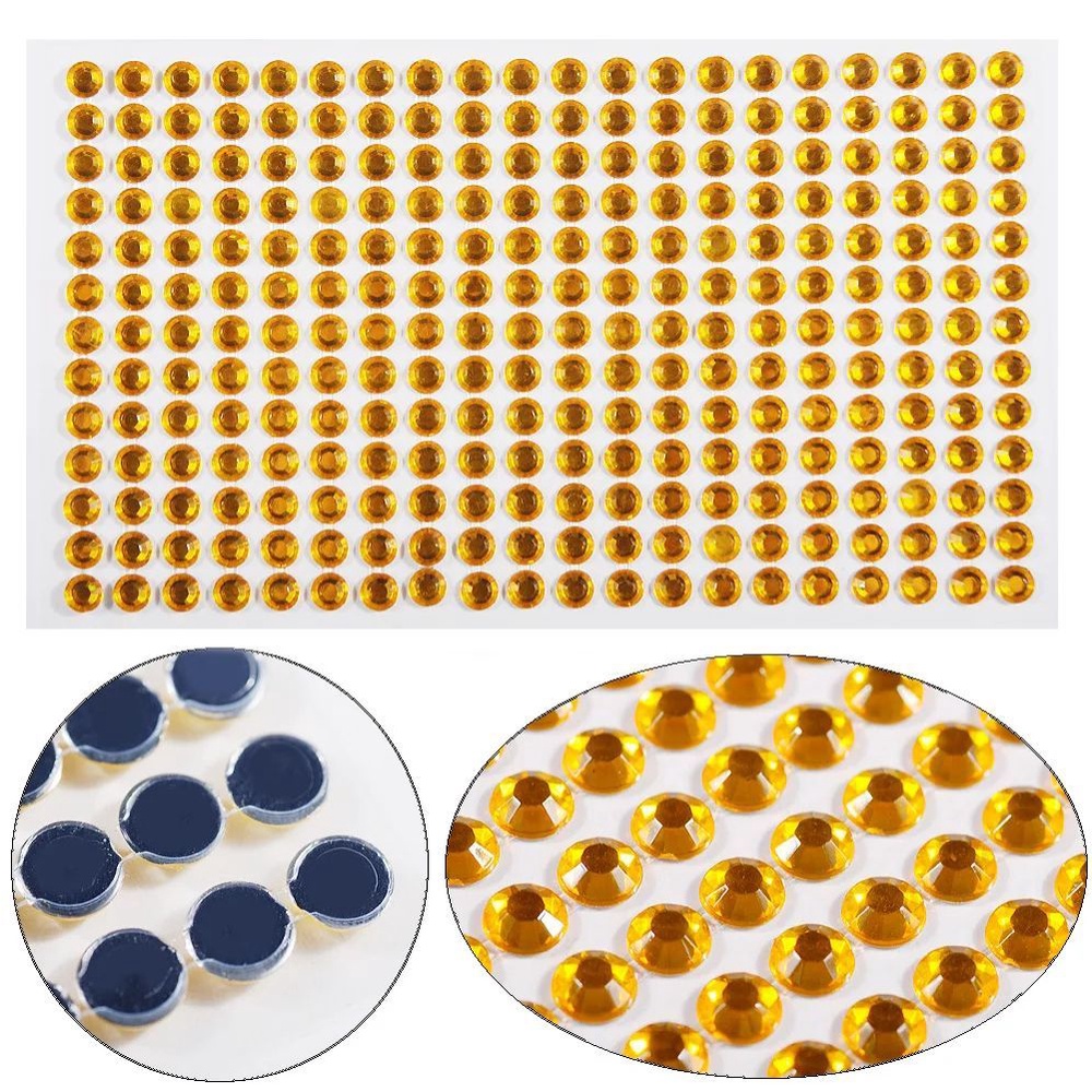 Khuôn mặt đầy màu sắc trang sức ngọc trai sticker / lễ hội tiệc trang điểm tự dính phấn mắt lông mày body crystal diamond nail sticker decal YR