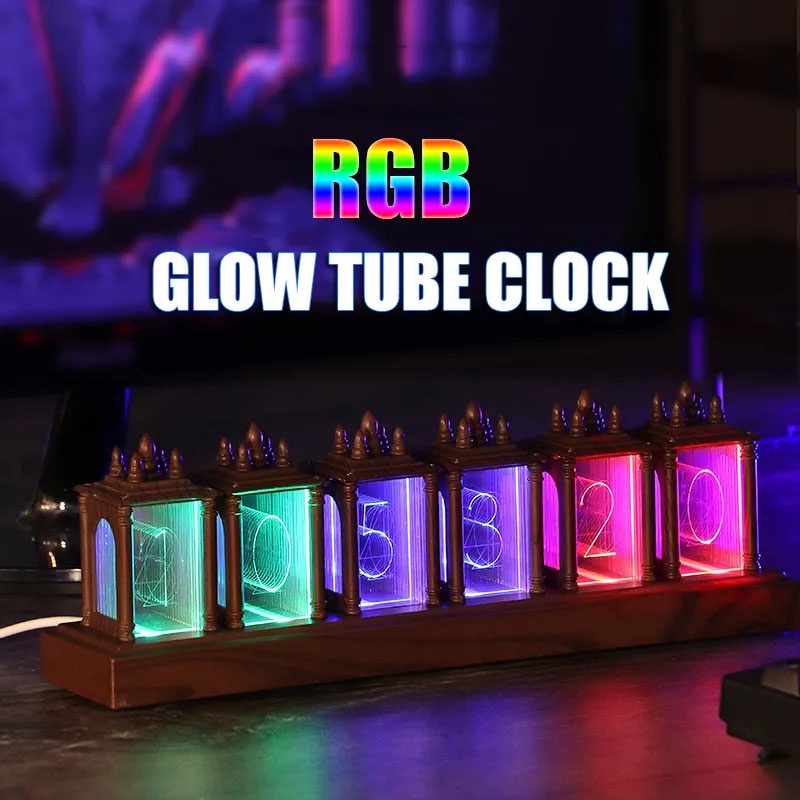 Rgb Đồng Hồ Điện Tử Đèn led Dạ Quang Để Bàn Trang Trí diy