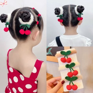 Dây cột tóc co giãn hình quả cherry dễ thương cho bé gái