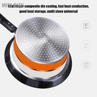 Mini Giay Chảo rán 6in Đáy phẳng Pancake Pan Đá y tế chống dính cho bếp điện từ