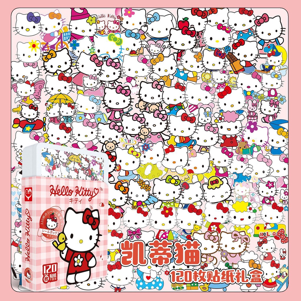 Sanrio Pochacco Kuromi Hello Kitty Pom Pom Purin Melody Sticker Phone Luggage Laptop Decor Stickers