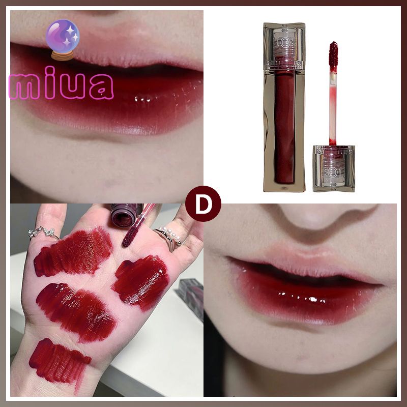 Miu💋Son Bóng SHAQINUO Dạng Lỏng Dưỡng Ẩm Màu Bóng Tráng Gương