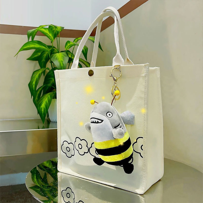 Móc Khóa Hình Cá Mập Nhồi Bông Dễ Thương