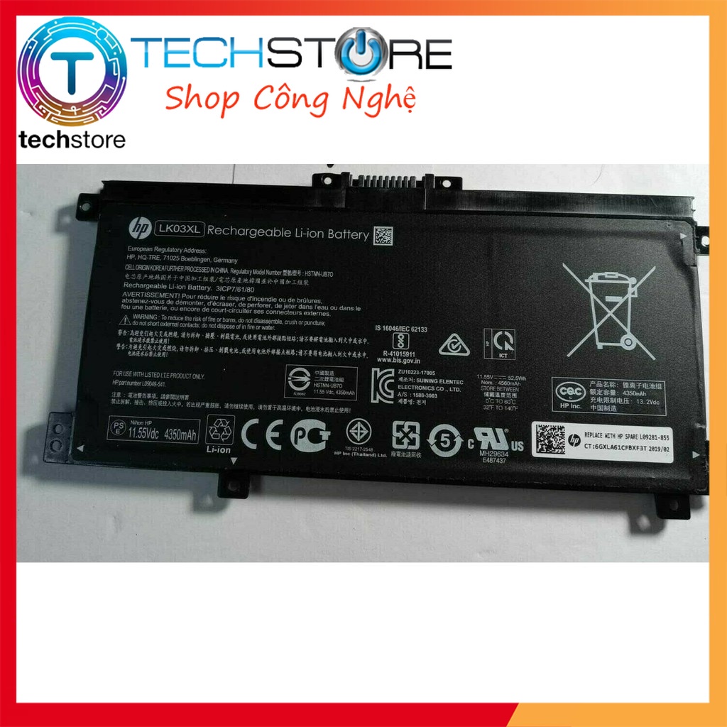 Pin Laptop HP Pavilion 15BP, 15CN, 15CR, 17AE, 17CE (LK03XL)