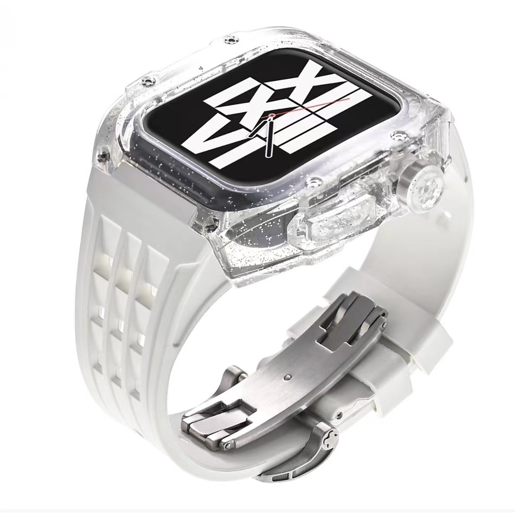 Dây Đeo Bằng silicone Nhiều Màu Sắc Cho iwatch 9 8 7 44 / 45mm