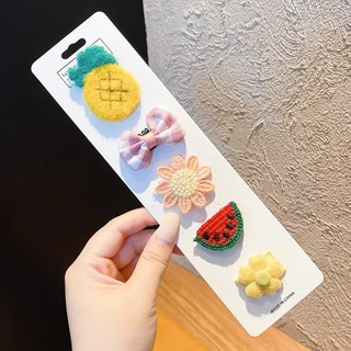 Set 5 Kẹp Tóc Nơ Dễ Thương Cho Bé Gái