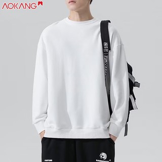 Áo nỉ tay dài cổ tròn màu trơn thời trang mùa thu phong cách hàn quốc