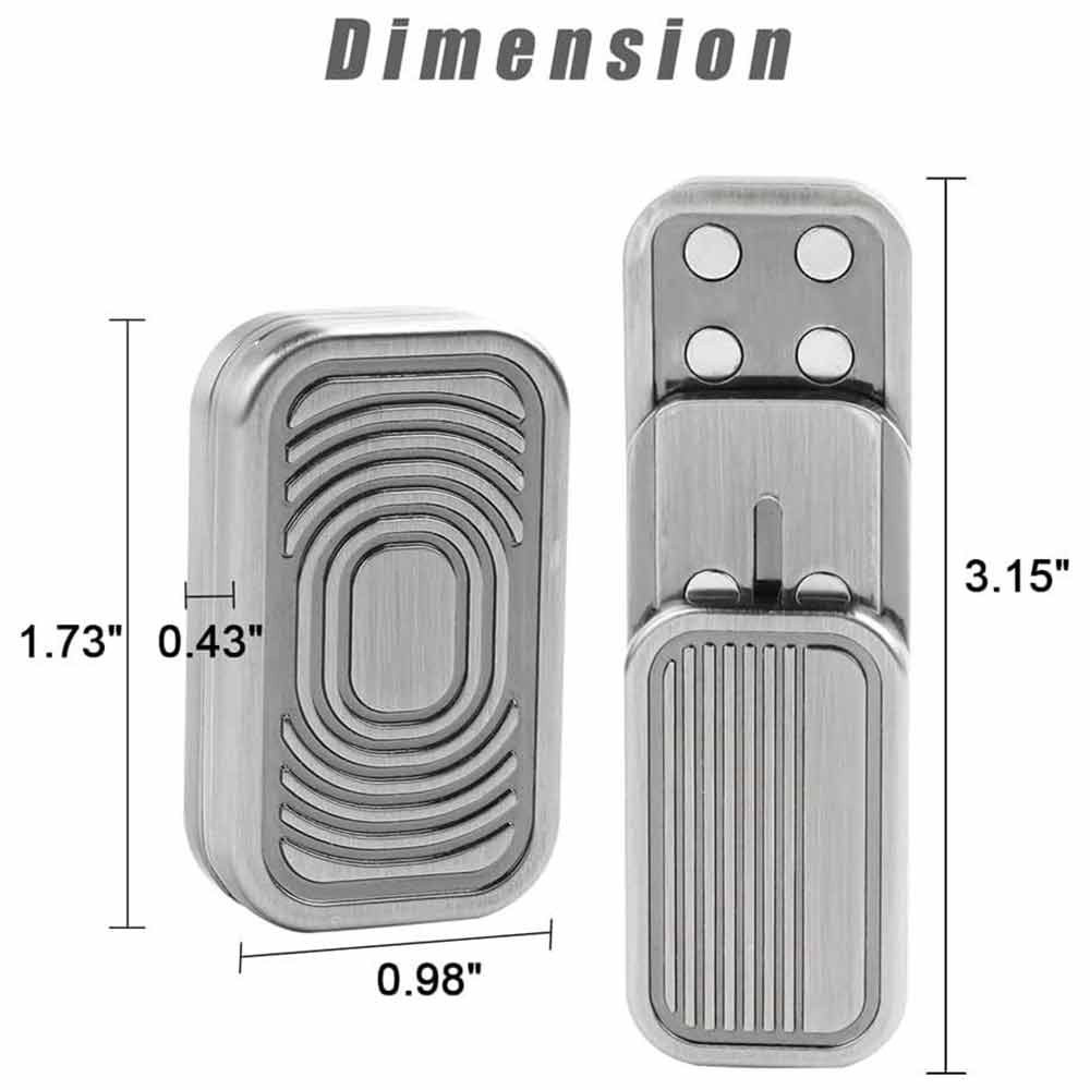 Three layer push card sound wave magnetic decompression toy Autism sensory anxiety pressure relief toy