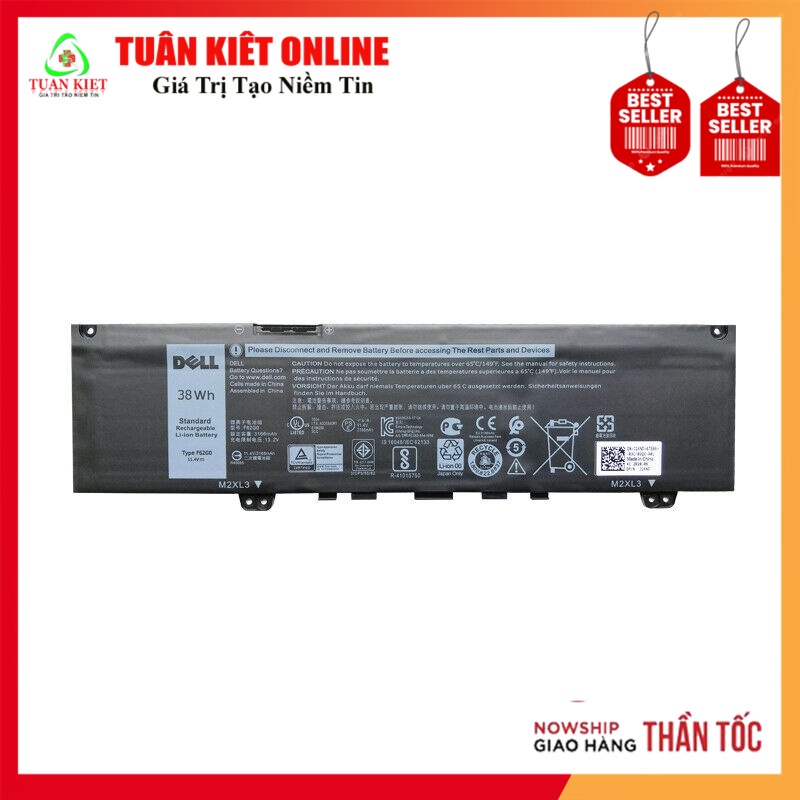 💖 Pin Laptop Dell Inspiron 13 5370 7000 7370 7373 7380 7386 Inspiron 5370 F62G0 38WHF62G0  F62GO  0F