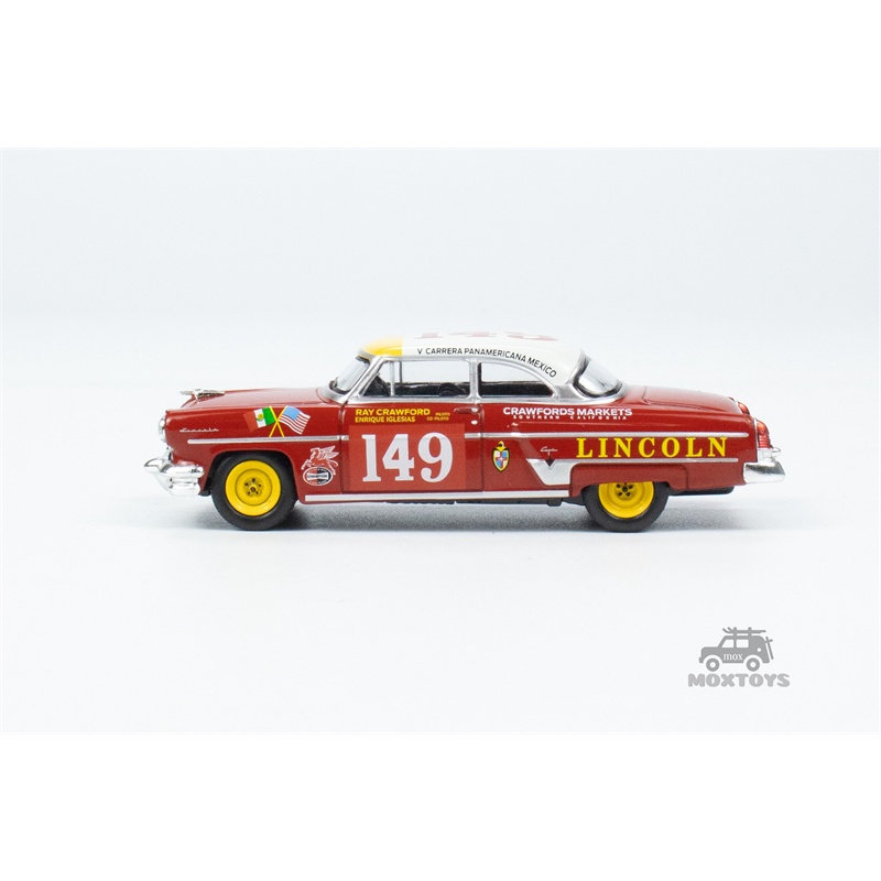 Mini gt Mô Hình Xe Hơi lincoln capri 1954 carrera Panama Tỉ Lệ 1: 64 #149 Xe Hơi Thiết Kế Độc Đáo Chất Lượng Cao