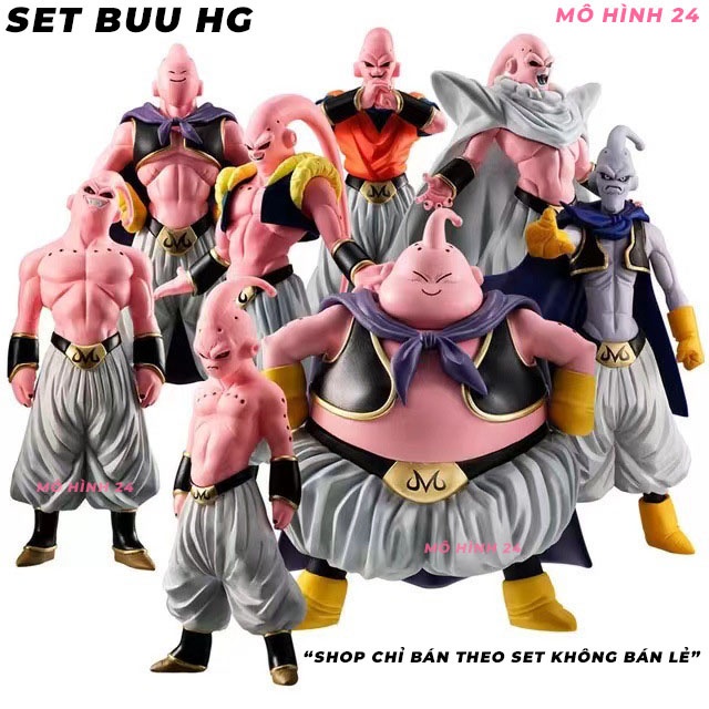 Bộ mô hình đầy đủ nhân vật Majin Buu ma bư trong Dragonball Z figure full
