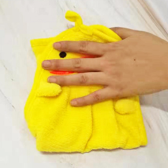 Dễ Thương Khăn Lau Chén Dĩa Vải Lông Cừu San Hô Thấm Hút Tốt Có Móc Treo Dành Cho Nhà Bếp Zpr
