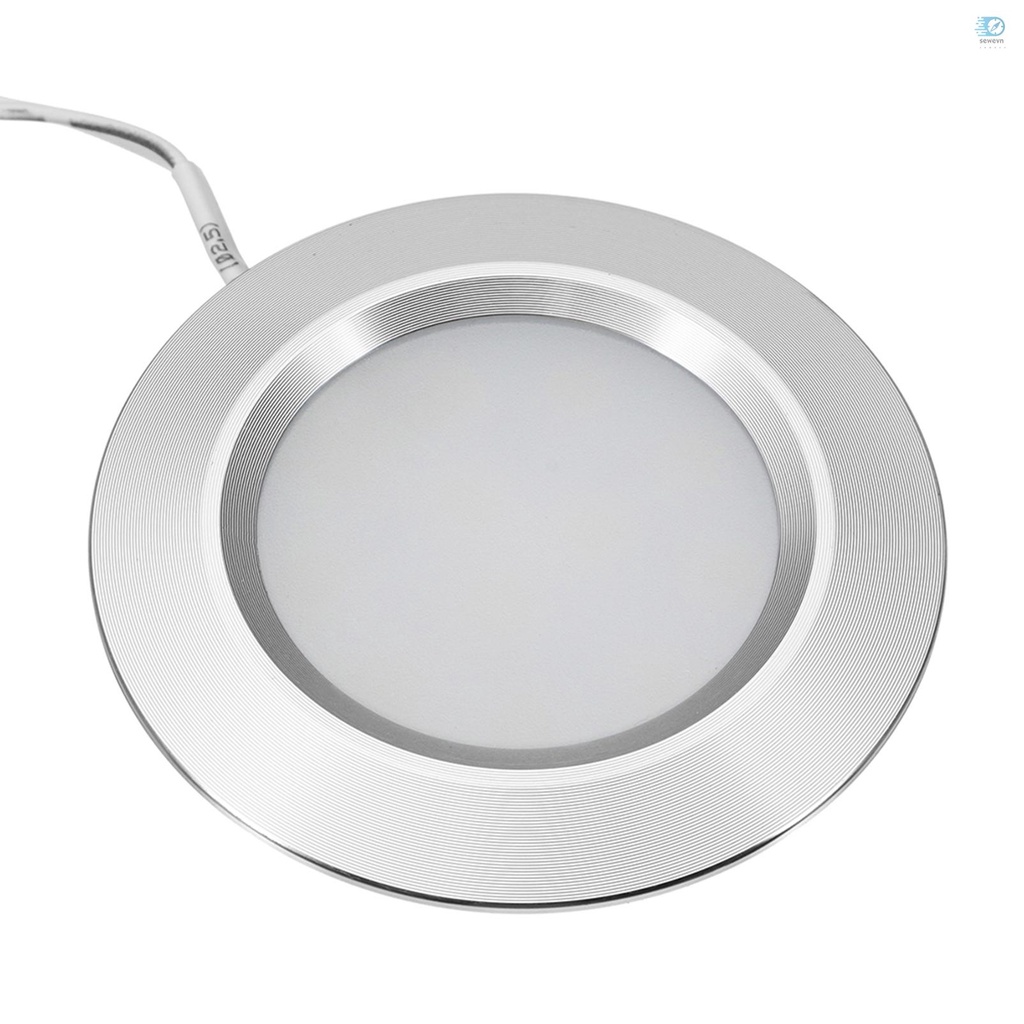 "12LED RV Boat Recessed Ceiling Light Round Shape Ultra-Thin Camper Interior Lighting"