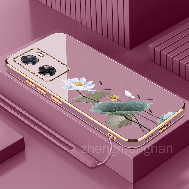 ốp lưng OPPO A57 4G 2022 OPPO A77S oppo A77 5G 2022 TPU Ốp Điện Thoại tpu Silicon Mềm Mạ Điện Họa Ti