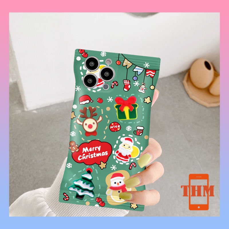 Ốp lưng iphone Cây Thông Ông Già Noel Hình Vỏ Kẹo 7/8/7plus/8plus/x/xsmax/Xr/11/11pro/11promax/12/12promax/13/14/promax