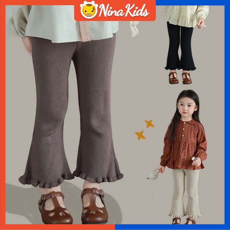 Quần ống loe thời trang Hàn Quốc cho bé gái 2-7 tuổi