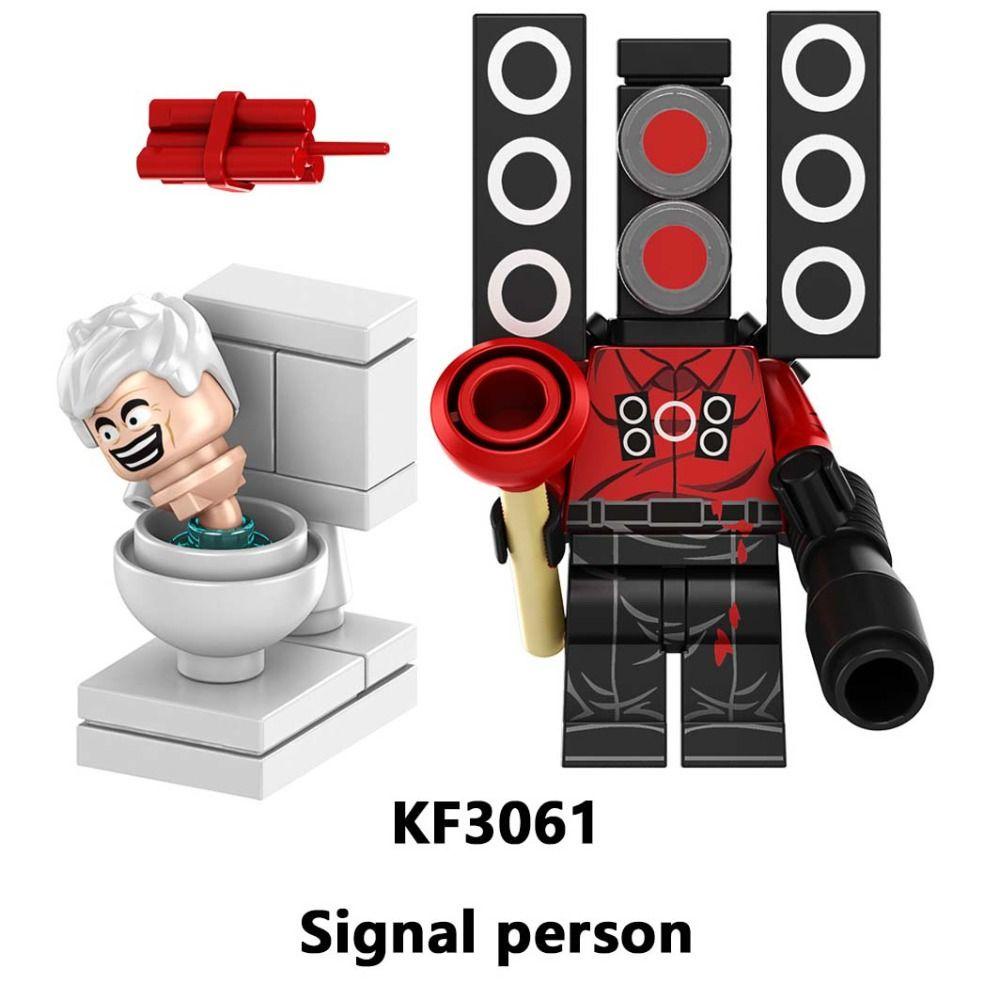Daron1 Bộ Đồ Chơi Lắp Ráp Mô Hình Nhân Vật anime toilet skibidi skibidi mini Có Thể Tháo Rời