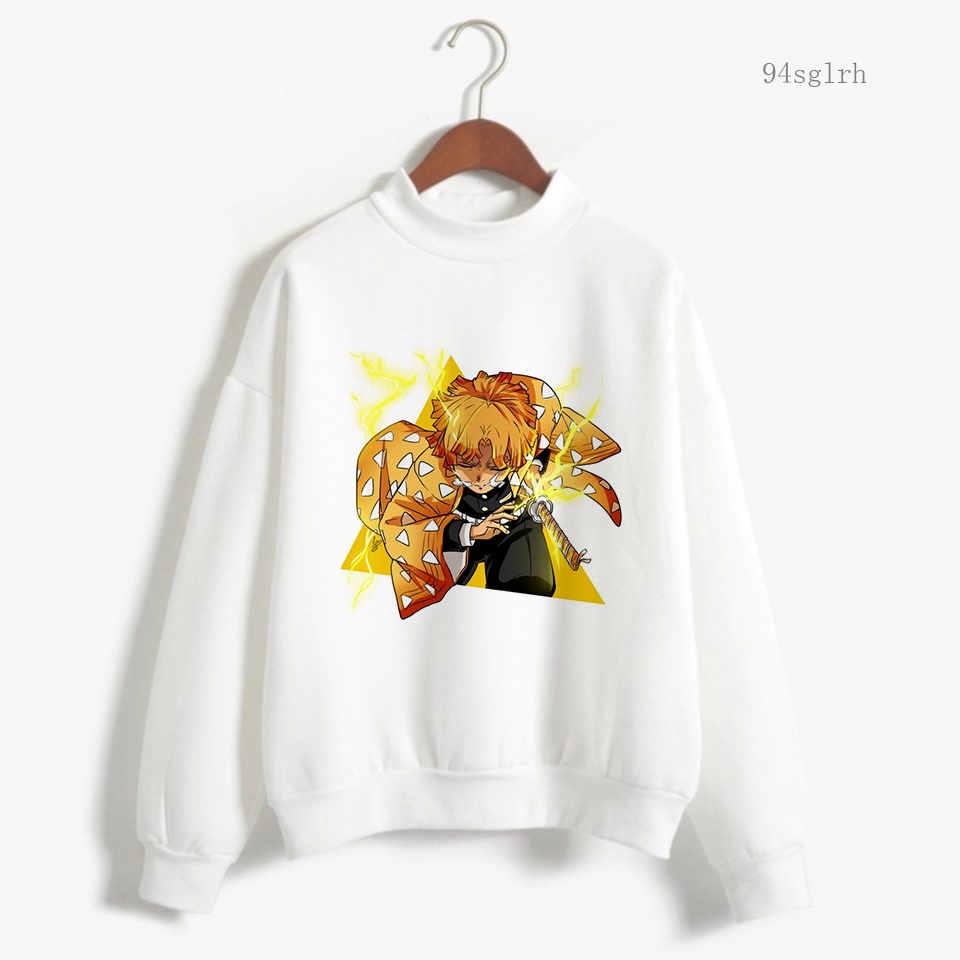 Demon slayer Áo hoodie unisex Ngoại Cỡ kimetsu no yaiba Giữ Ấm Mùa Thu Đông Phong Cách harajuku Giản Dị