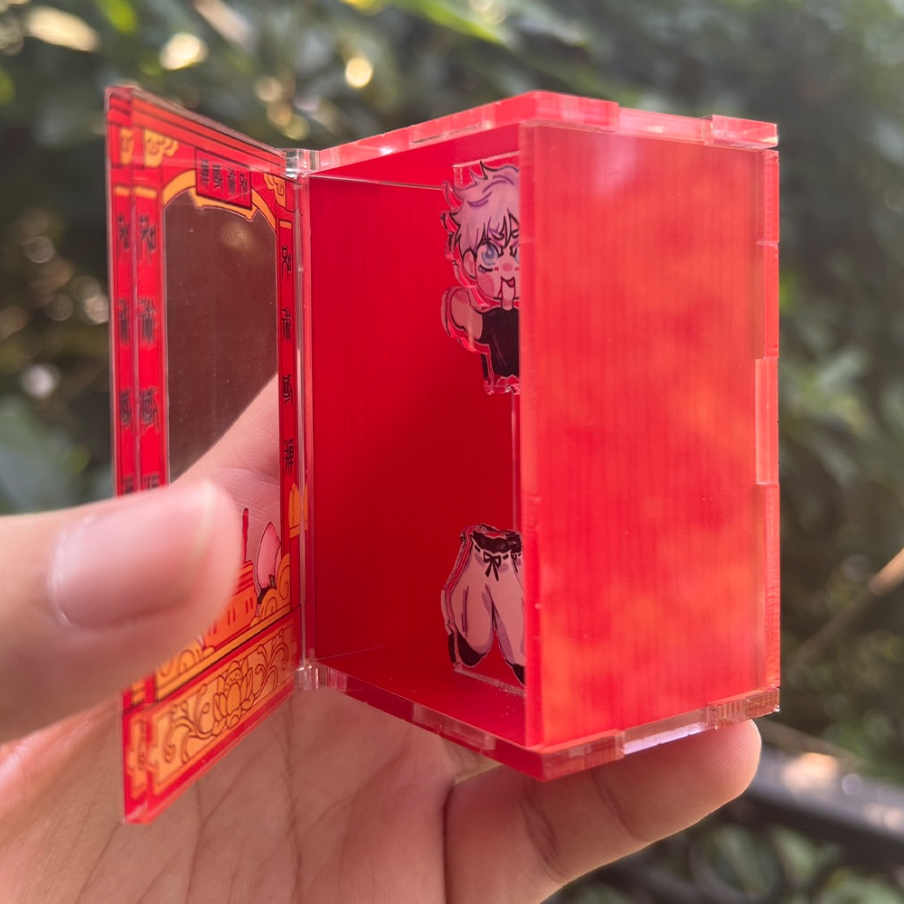 Mô Hình Bàn Thờ Gojo Satoru Đứt Đôi Người Jujutsu Kaisen Trang Trí Bàn Học Bàn Làm Việc Bằng Mica Acrylic Anime