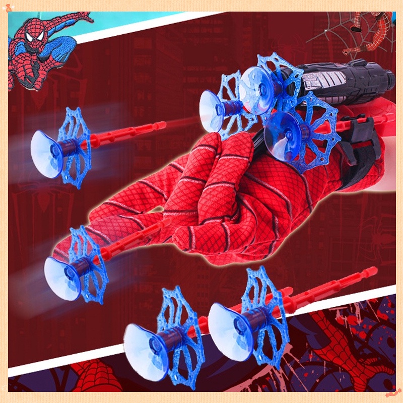 Đồ Chơi Siêu Nhân Spider Man Hóa Trang Găng Tay Đồ Chơi Bắn Tơ Người Nhện Cho Bé Trai