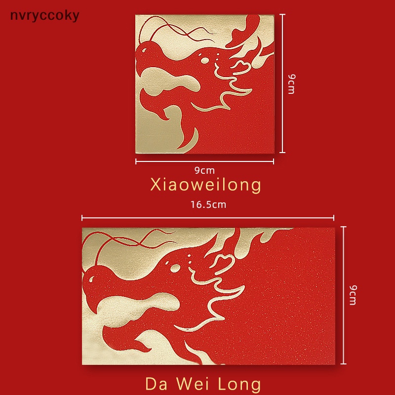 Bao Lì Xì Hình Rồng Đỏ May Mắn Cho Năm Mới Phong Cách Trung Hoa vn