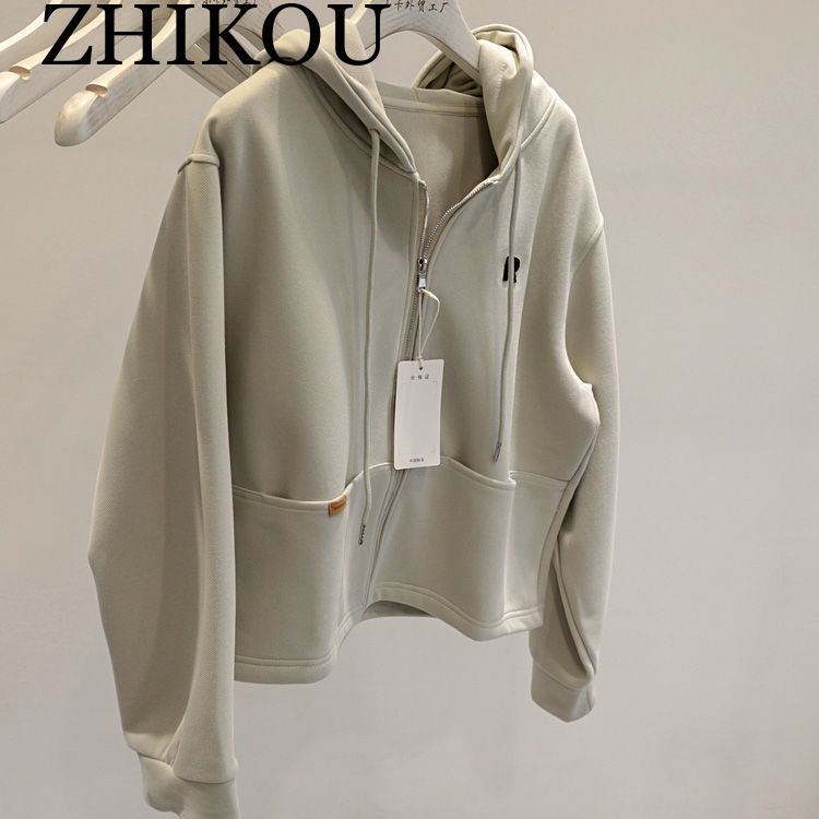 ZHIKOU Áo Khoác hoodie áo khoác nữ zip hoodie unique Thông thường High-quality Popular WWY23936M4 48Z231130 | BigBuy360 - bigbuy360.vn