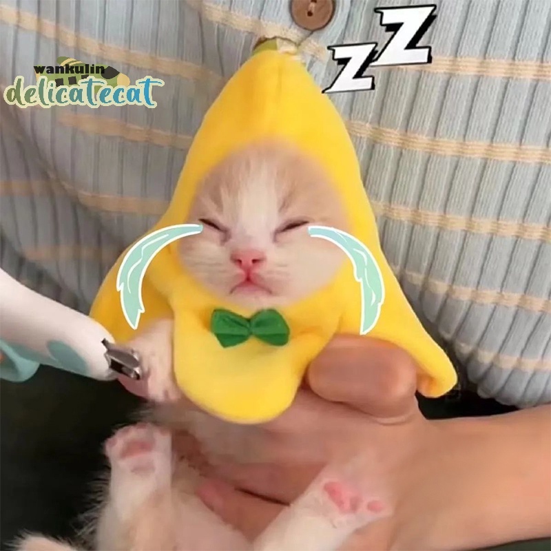 Quả Chuối Nhồi Bông Sáng Tạo Dễ Thương Dành Cho Mèo Cưng