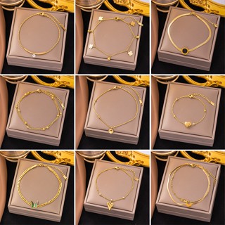 Thời Trang Lắc Chân Thép Titan Không Phai Màu Đơn Giản Cho Nữ