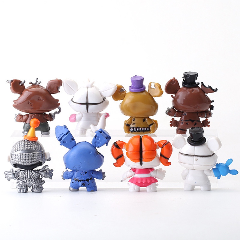 Set 8 Mô Hình Đồ Chơi Nhân Vật Trong Phim Hoạt Hình "freddy bonnie foxy"