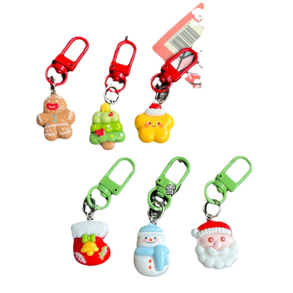2023 🧑‍🎄🎄Móc Khóa Hình Búp Bê Gừng / Ông Già Noel / Người Tuyết Giáng Sinh Dễ Thương Dùng Trang Trí Túi Xách / Cây Thông Giáng
