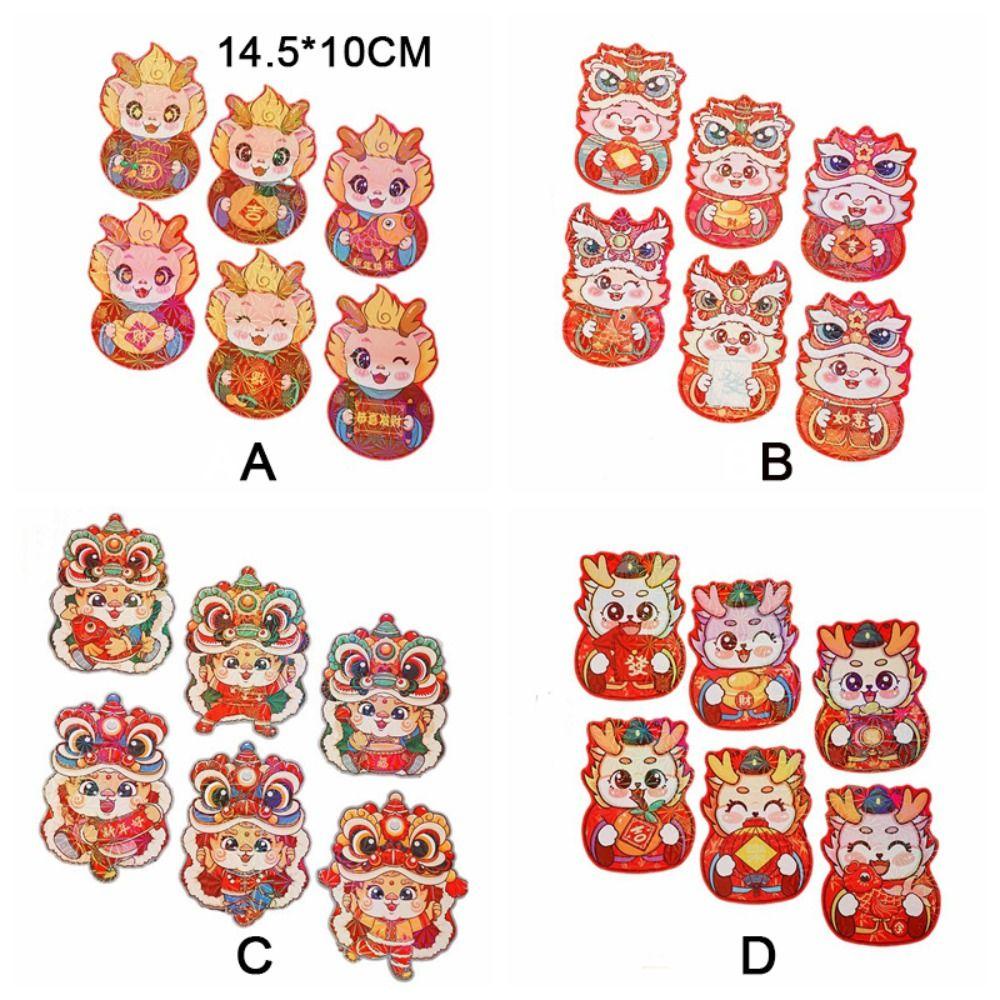 Set 6 / 24 Bao Lì Xì Đỏ May Mắn Cho Năm Mới 2024