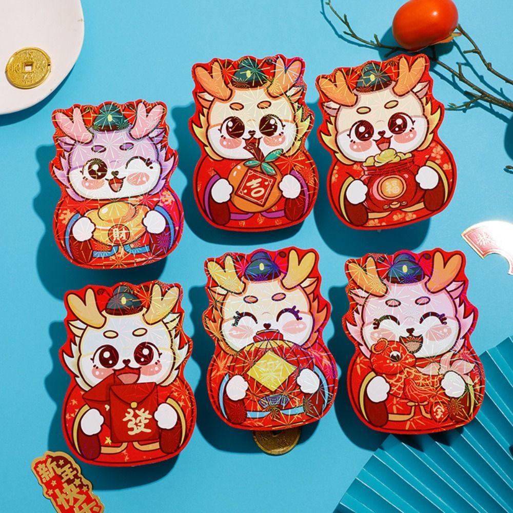 Set 6 / 24 Bao Lì Xì Đỏ May Mắn Cho Năm Mới 2024