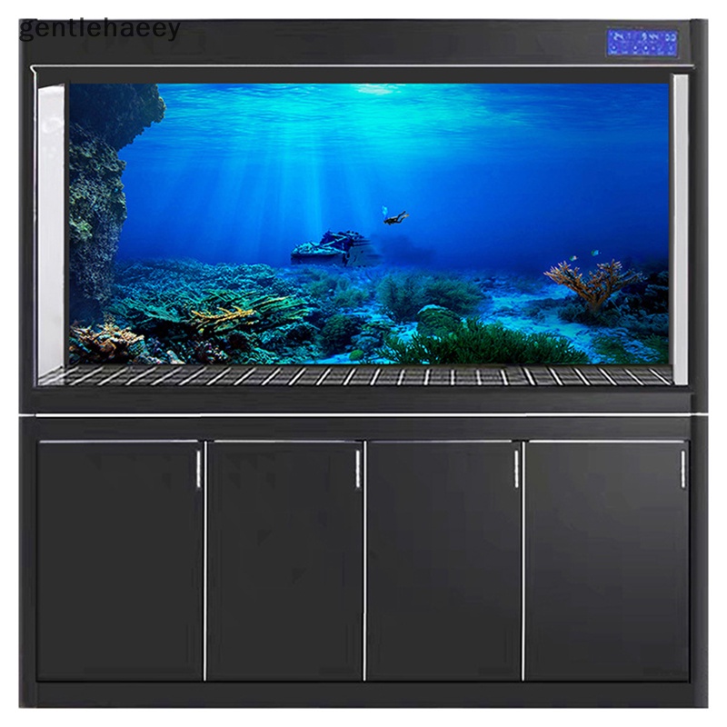 Gent Miếng Dán Trang Trí Phông Nền Phong Cảnh Hồ Cá Cảnh Biển hd